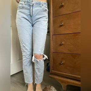 Abercrombie and Fitch curve love skinny, high-rise jeans